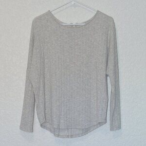 Womens Green Enevelope Grey Striped Shirt Size M